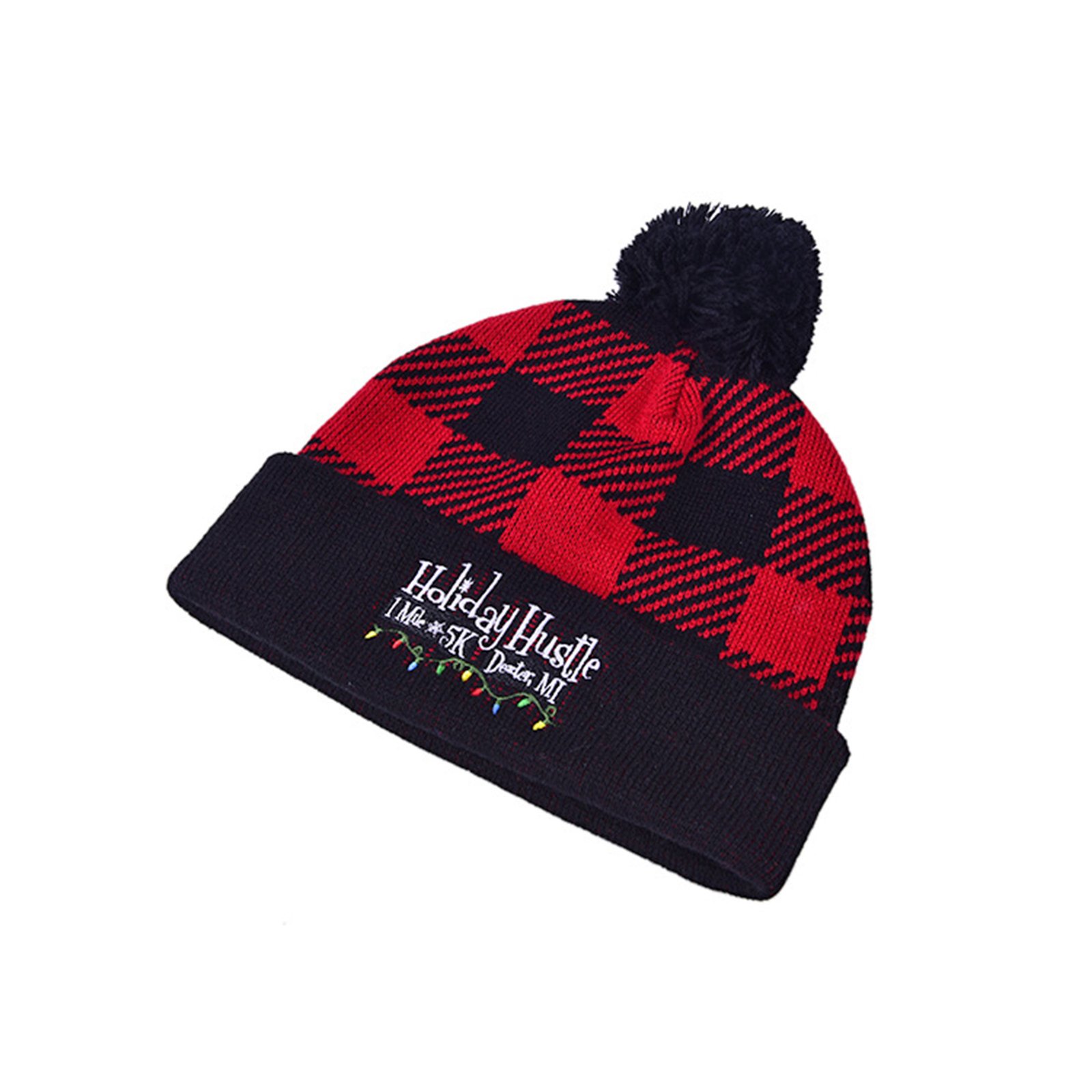 Plaid Knit Beanies