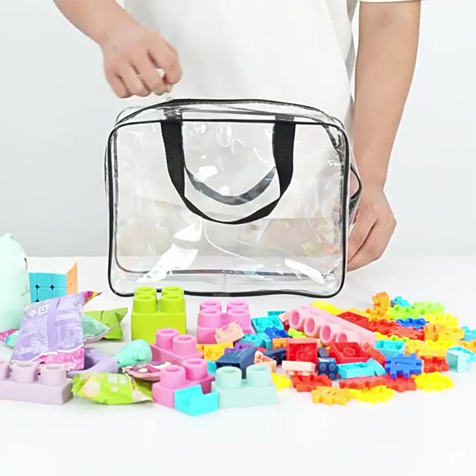Clear Tote Bag With Zipper