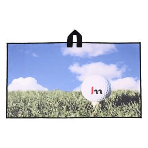 Custom microfiber waffle golf towel with logo