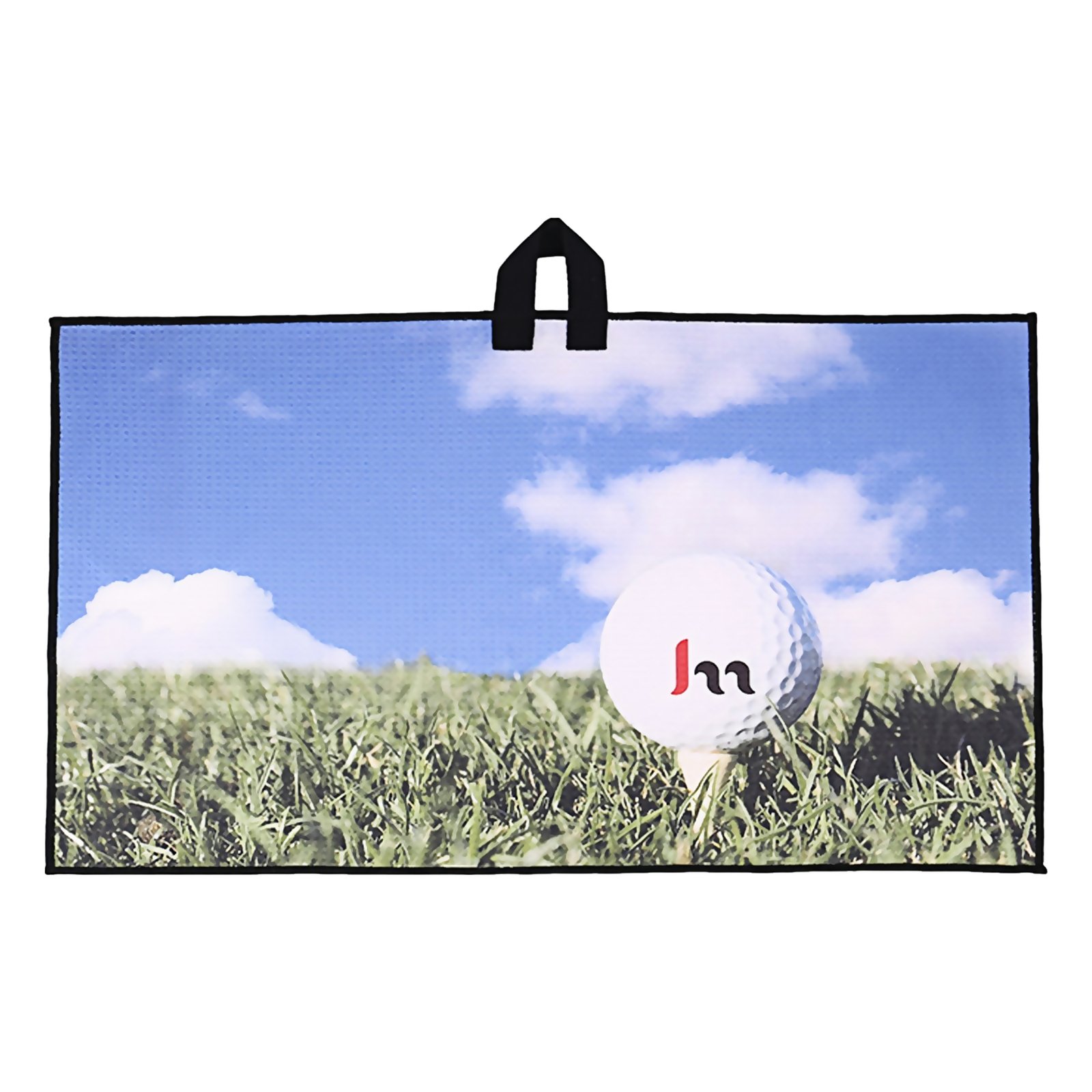 Custom microfiber waffle golf towel with logo