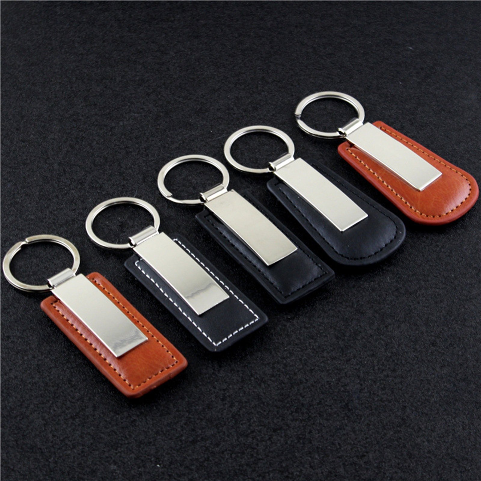 PU Drop Shaped Keychain