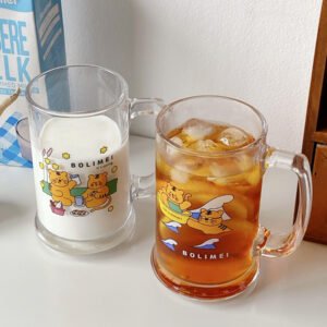 15 Oz Glass Tankard Mug