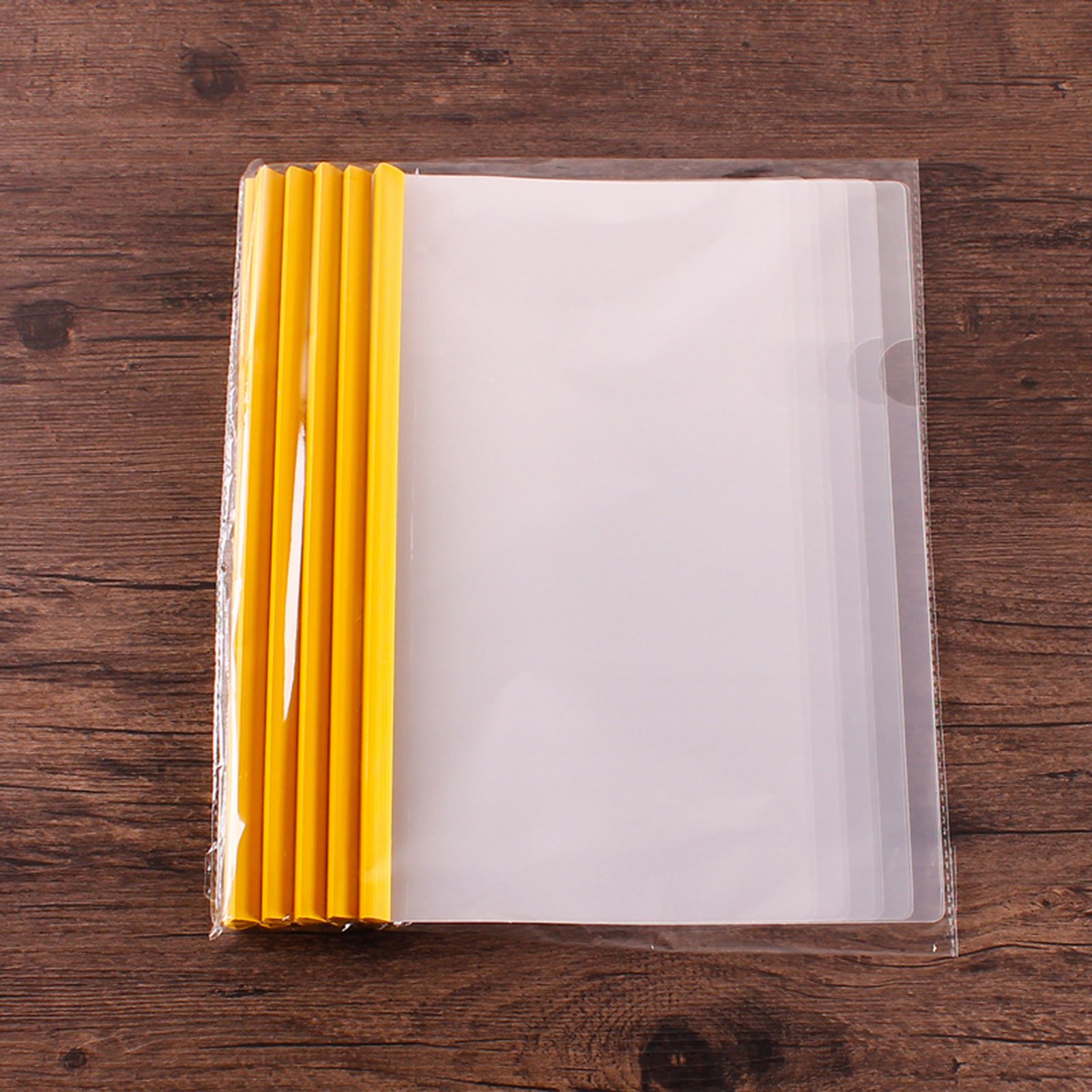 A4 Transparent File Document Folder with Sliding Bars