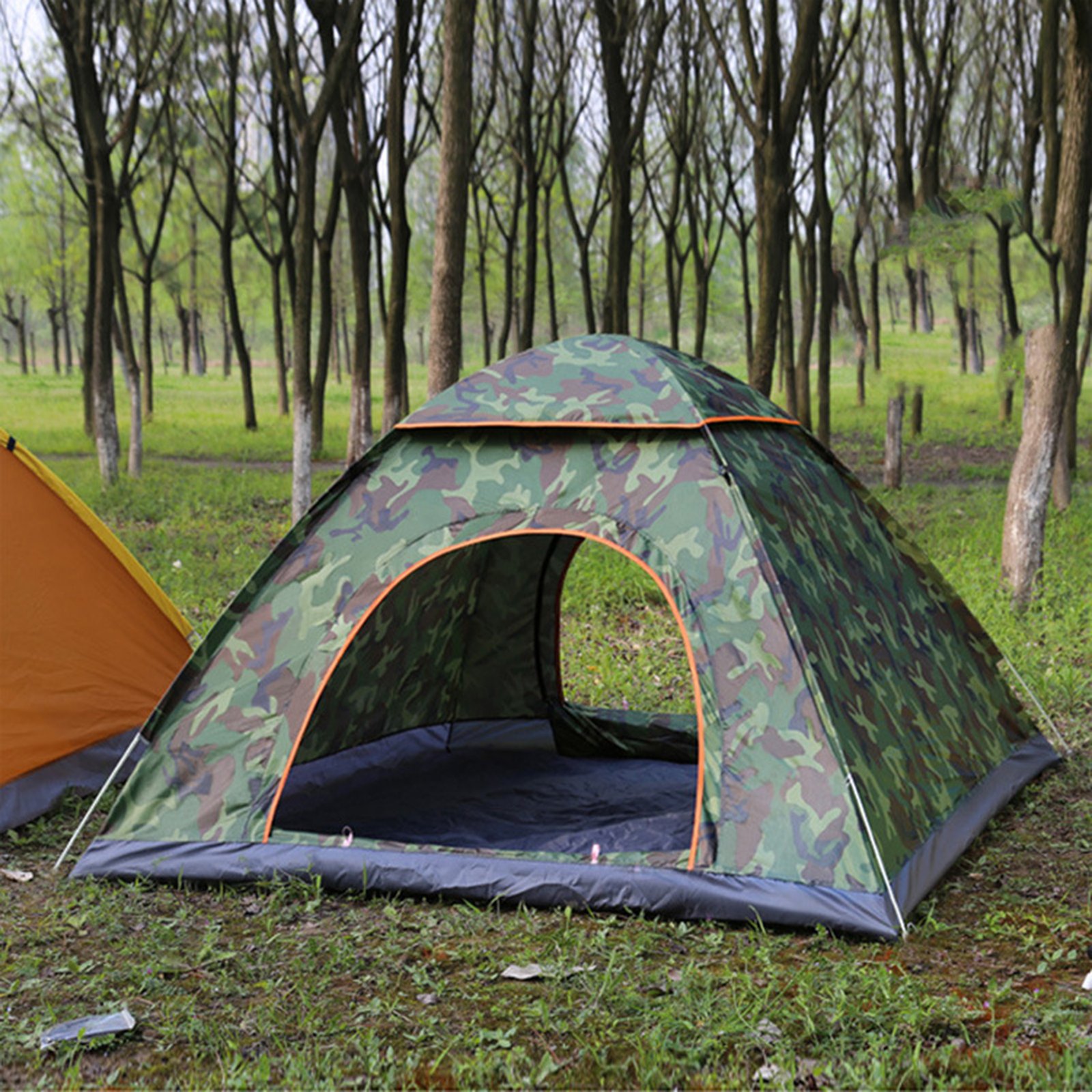 Single Layer 2 Person Auto Open Camping Tent
