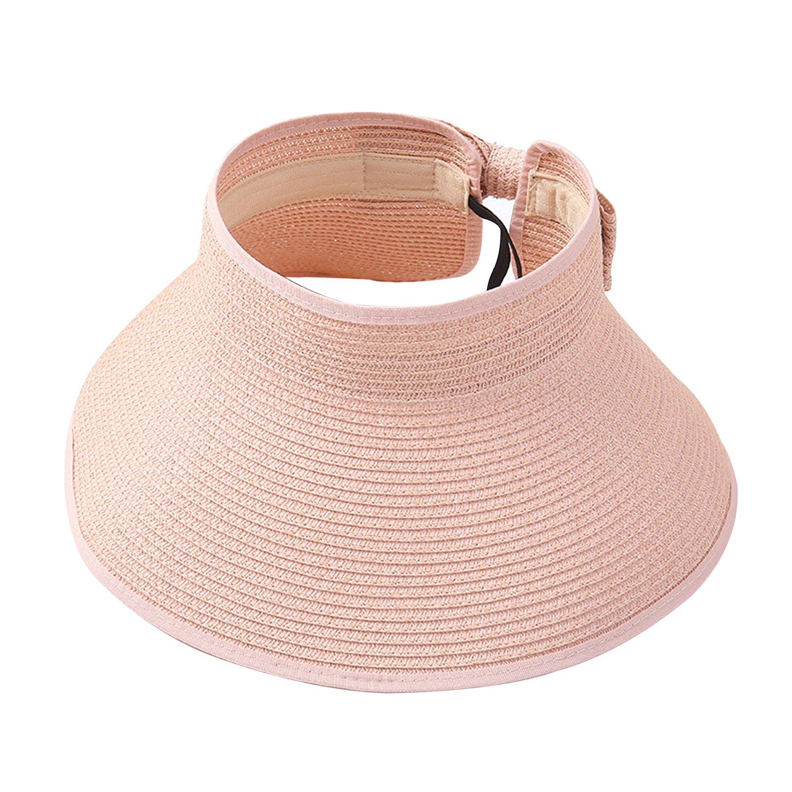Summer Woman Wide Brim Folding Straw Hat