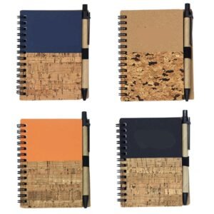 Kraft Wood Grain Spiral Notebook Kit