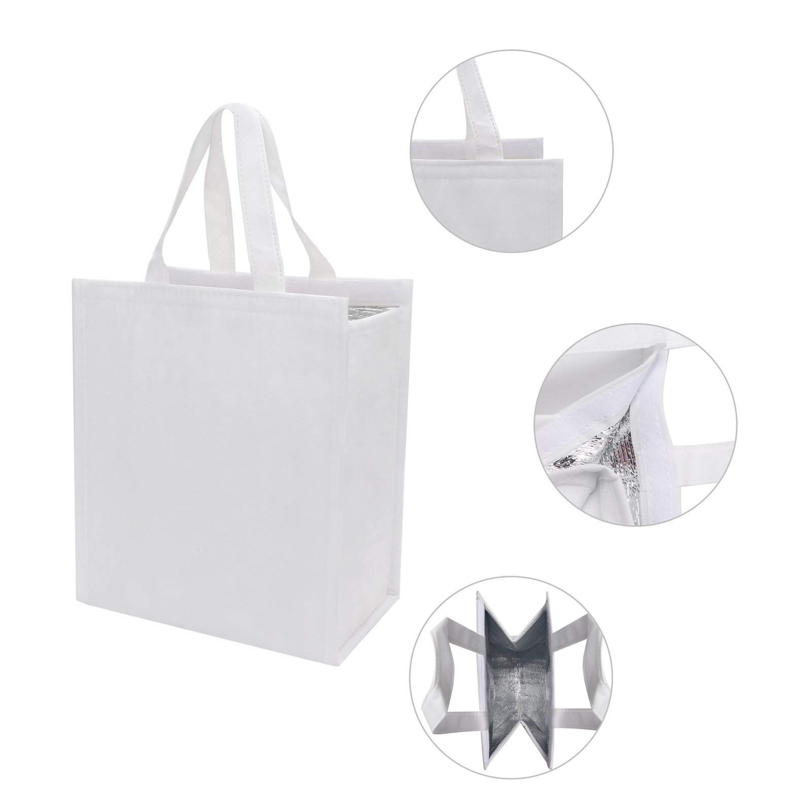 Non-Woven Insulated Cooler Tote Bag 9"x5.9"x10.6"