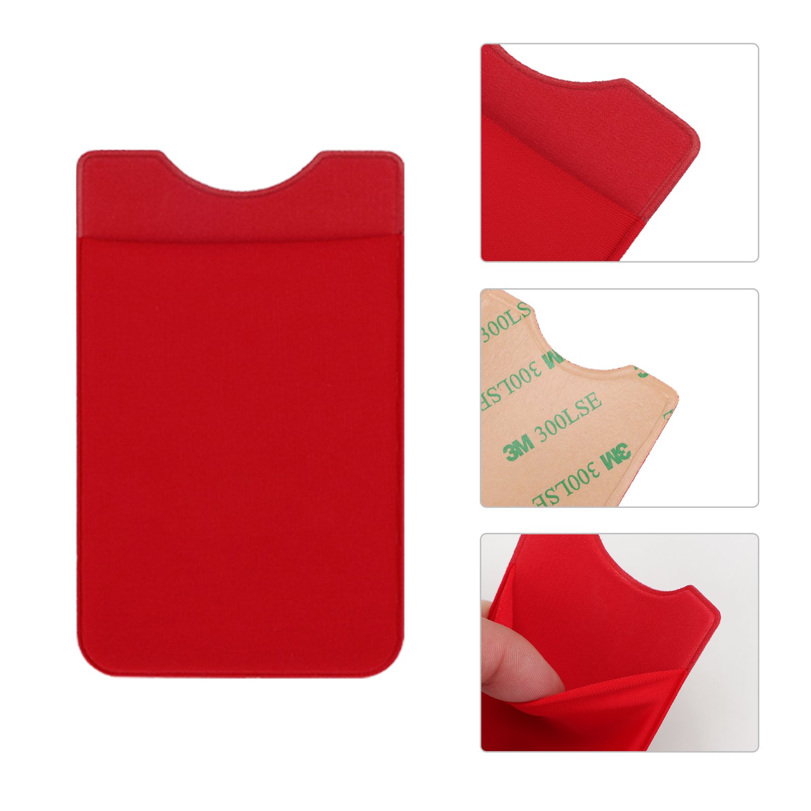 Adhesive Cell Phone Wallet Card Holder Various Colors