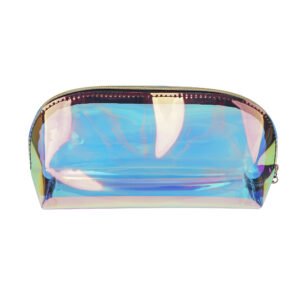 Clear TPU Holographic Makeup Bag With Zipper