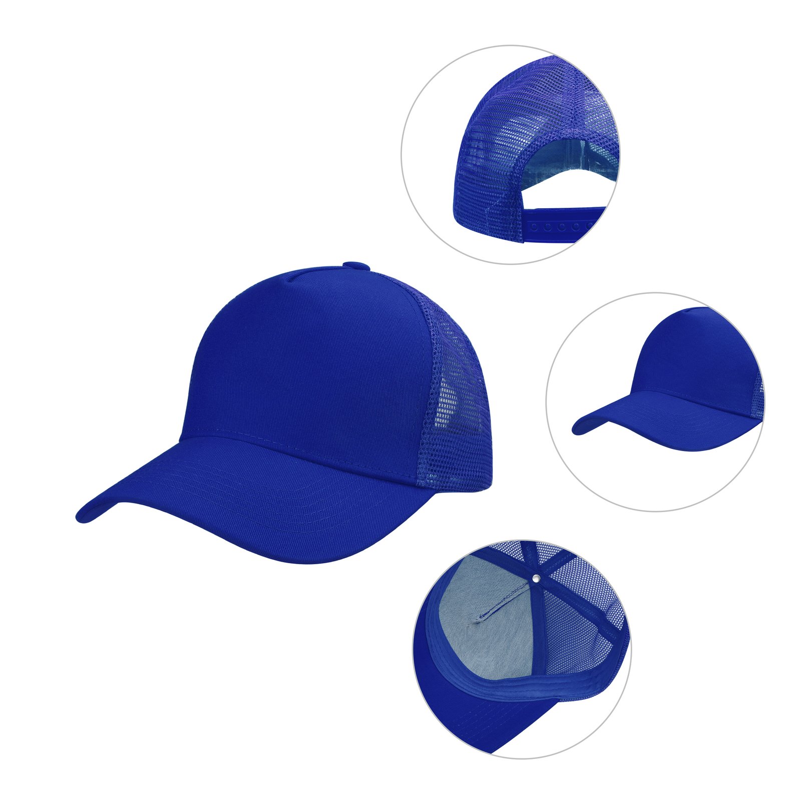 5 Panel Cotton Trucker Hat Mesh Back Baseball Cap
