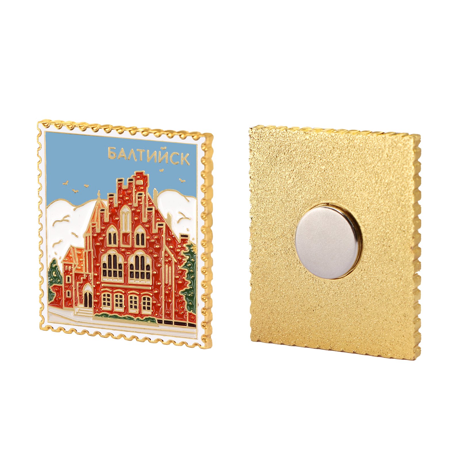 Die-Struck Metal Soft Enamel Fridge Magnet