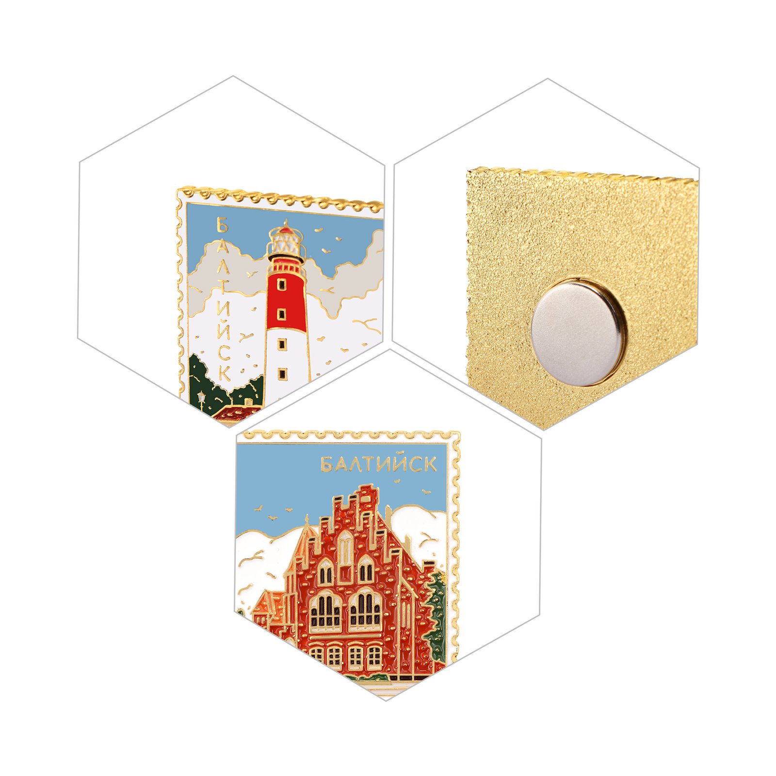 Die-Struck Metal Soft Enamel Fridge Magnet