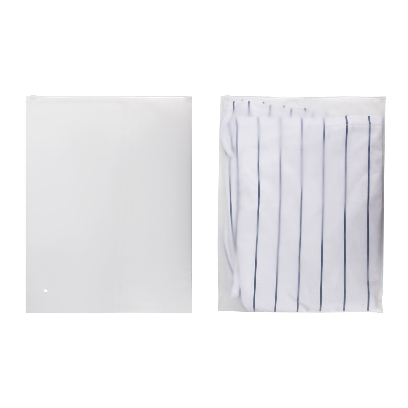 Large Matte Frosted Zip-Lock Storage Bag