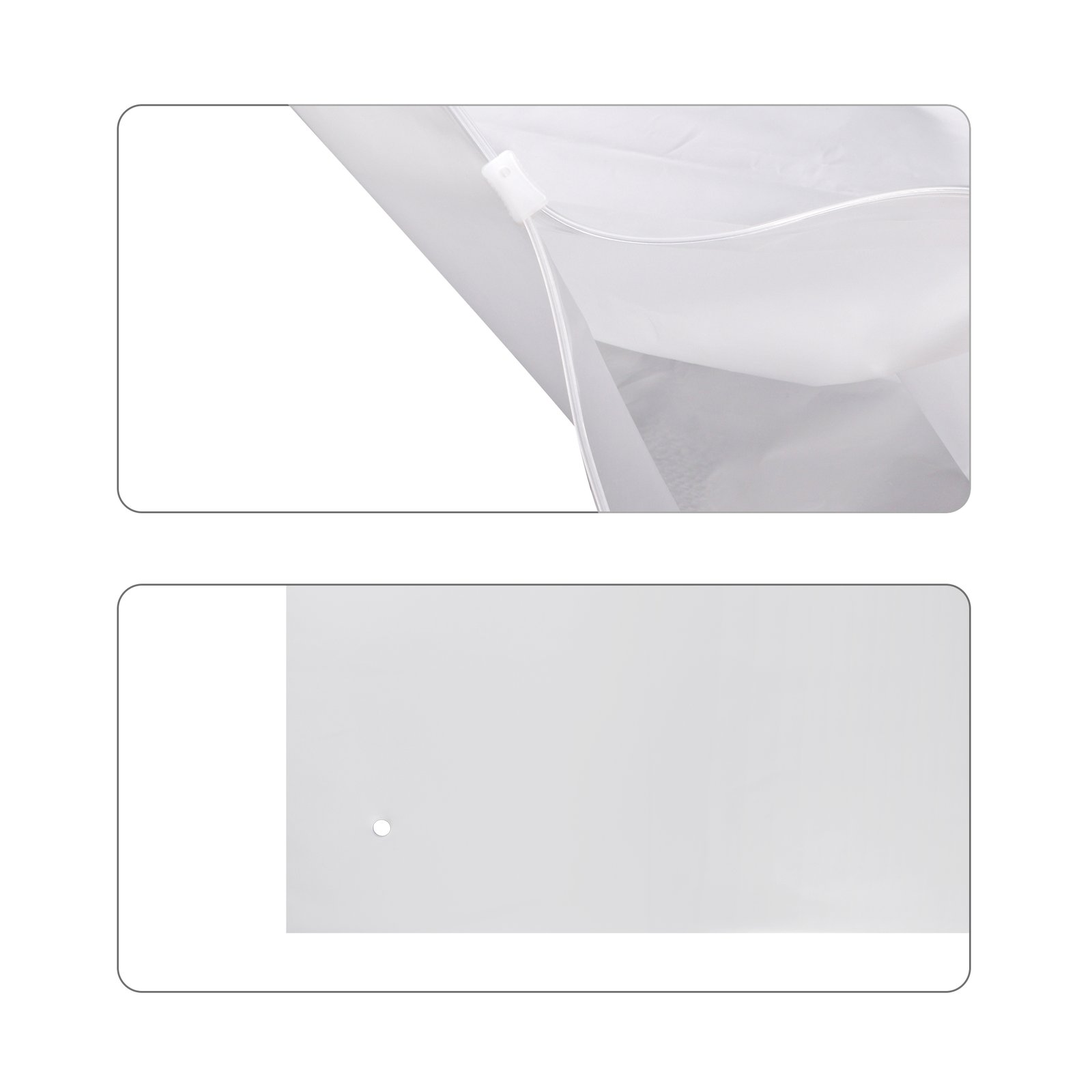 Large Matte Frosted Zip-Lock Storage Bag