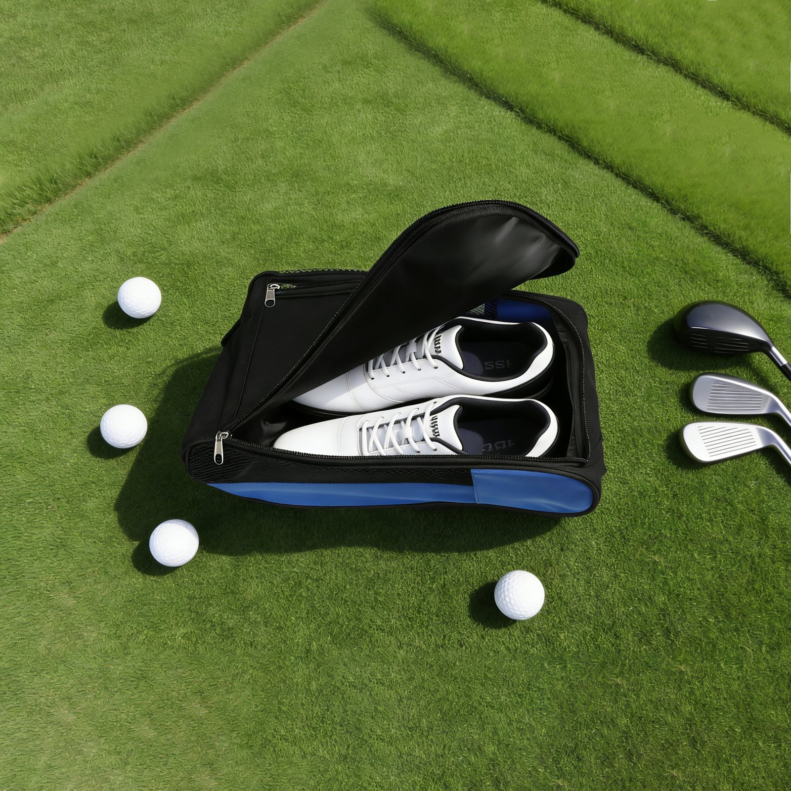 Portable Sports Golf Shoe Bag W/ Breathable Mesh Hole