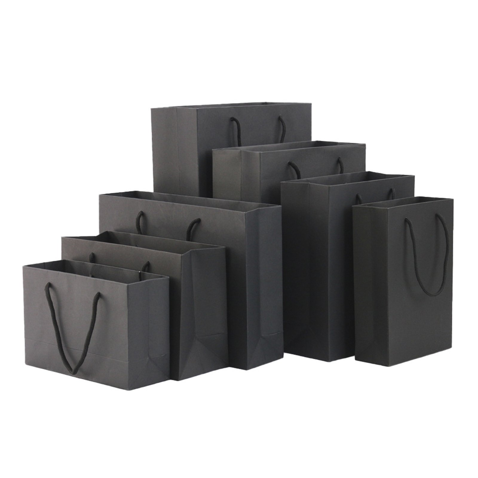 Premium Black Matte Paper Shopping bag