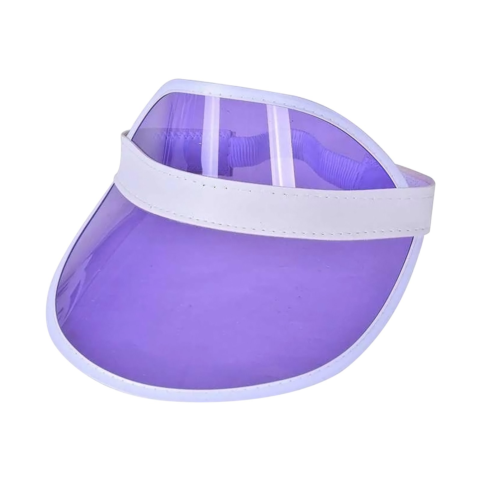Rainbow Pvc Transparent Sun Visor Hat