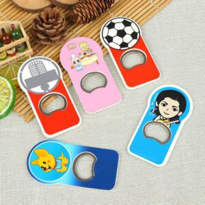 Golf ball shape magnetic bottle opener