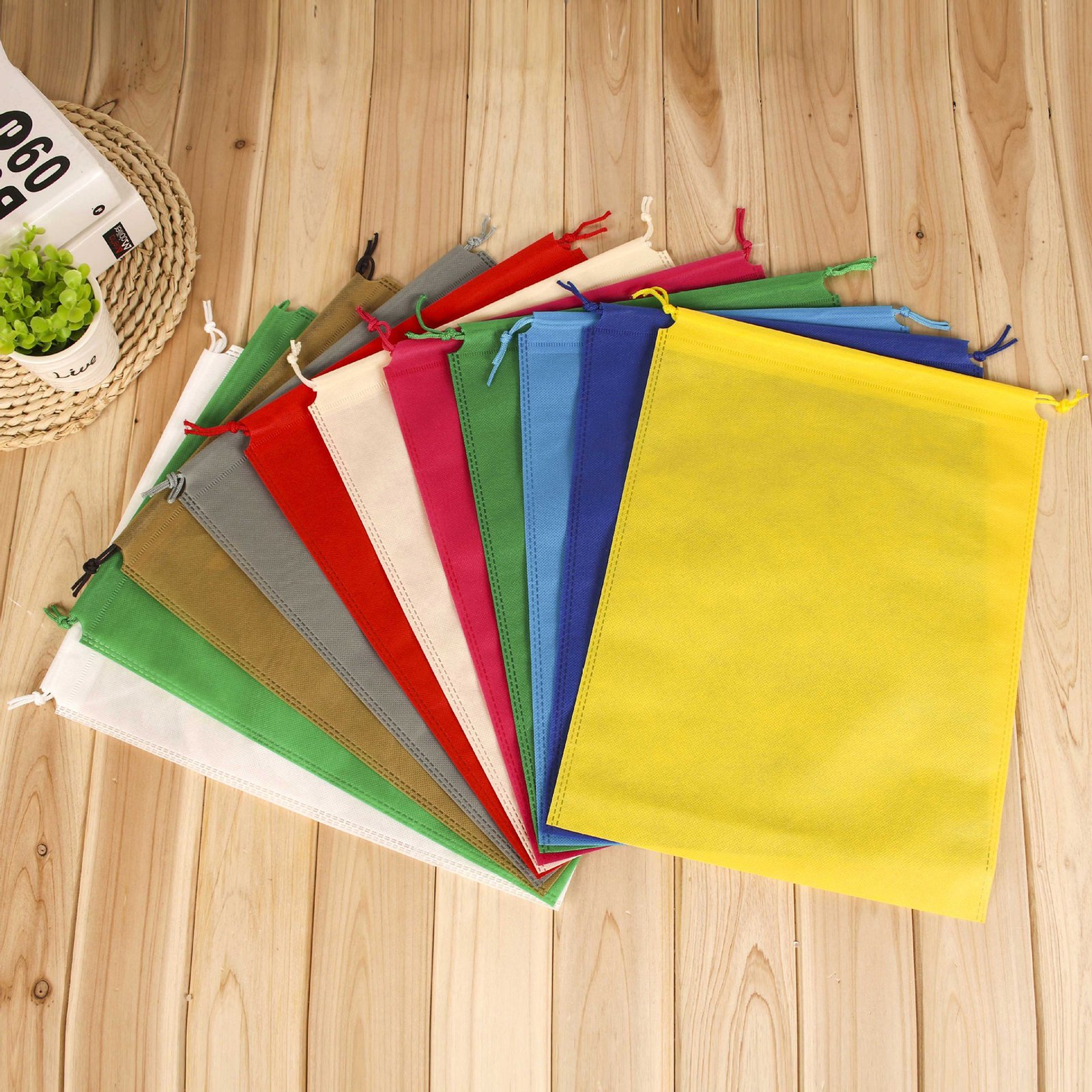 Non-woven Drawstring Shoes Organizer Bag