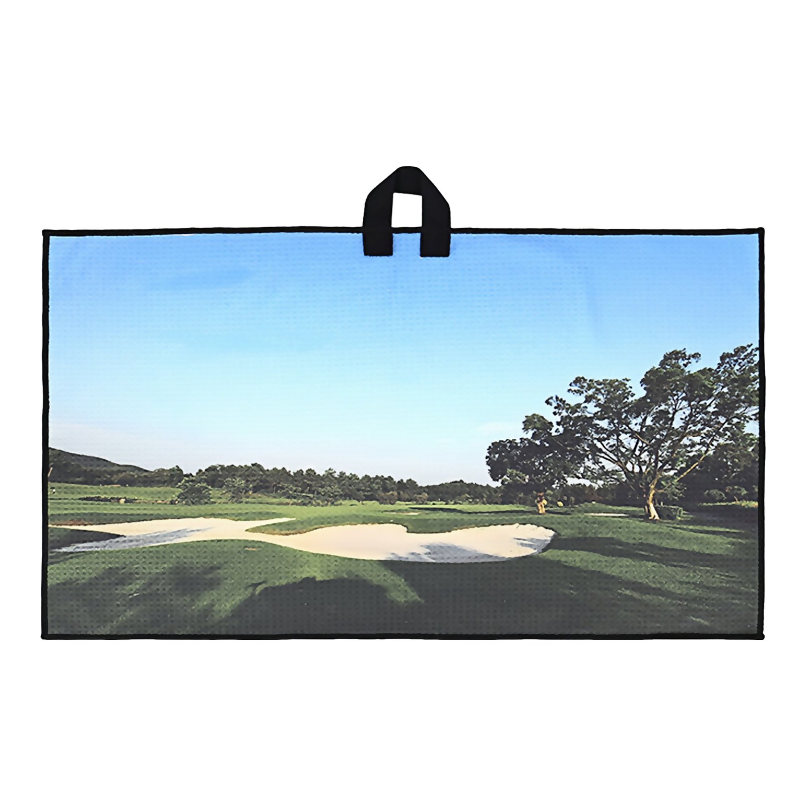 Custom microfiber waffle golf towel with logo