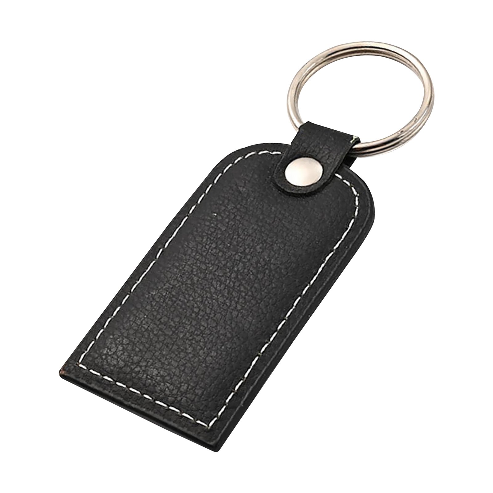 Leatherette Quadrate Keychain
