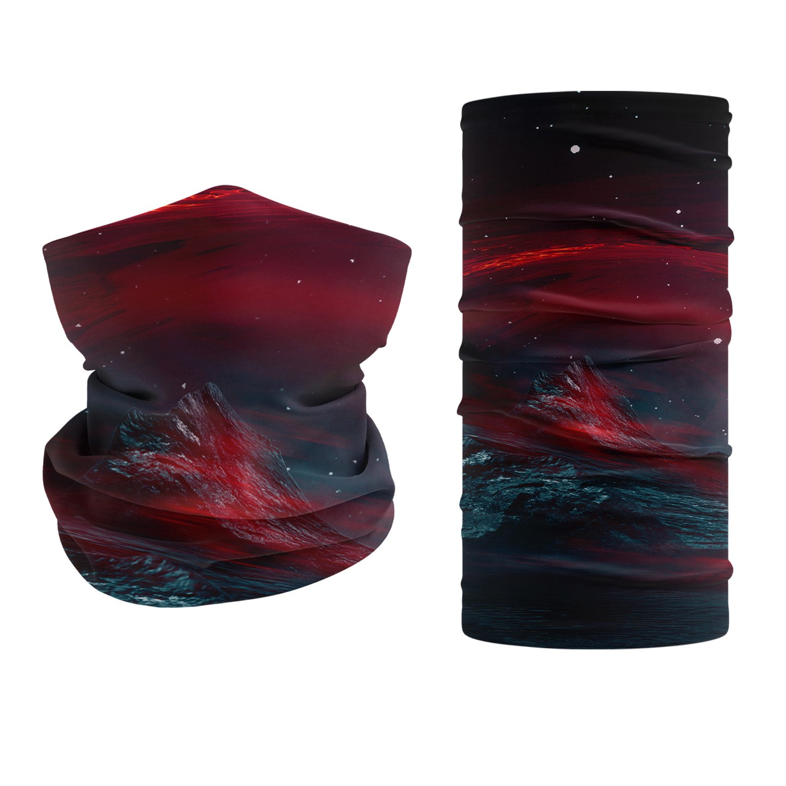 10"x20" Double Layer Polyester Full Color Tube Neck Gaiter