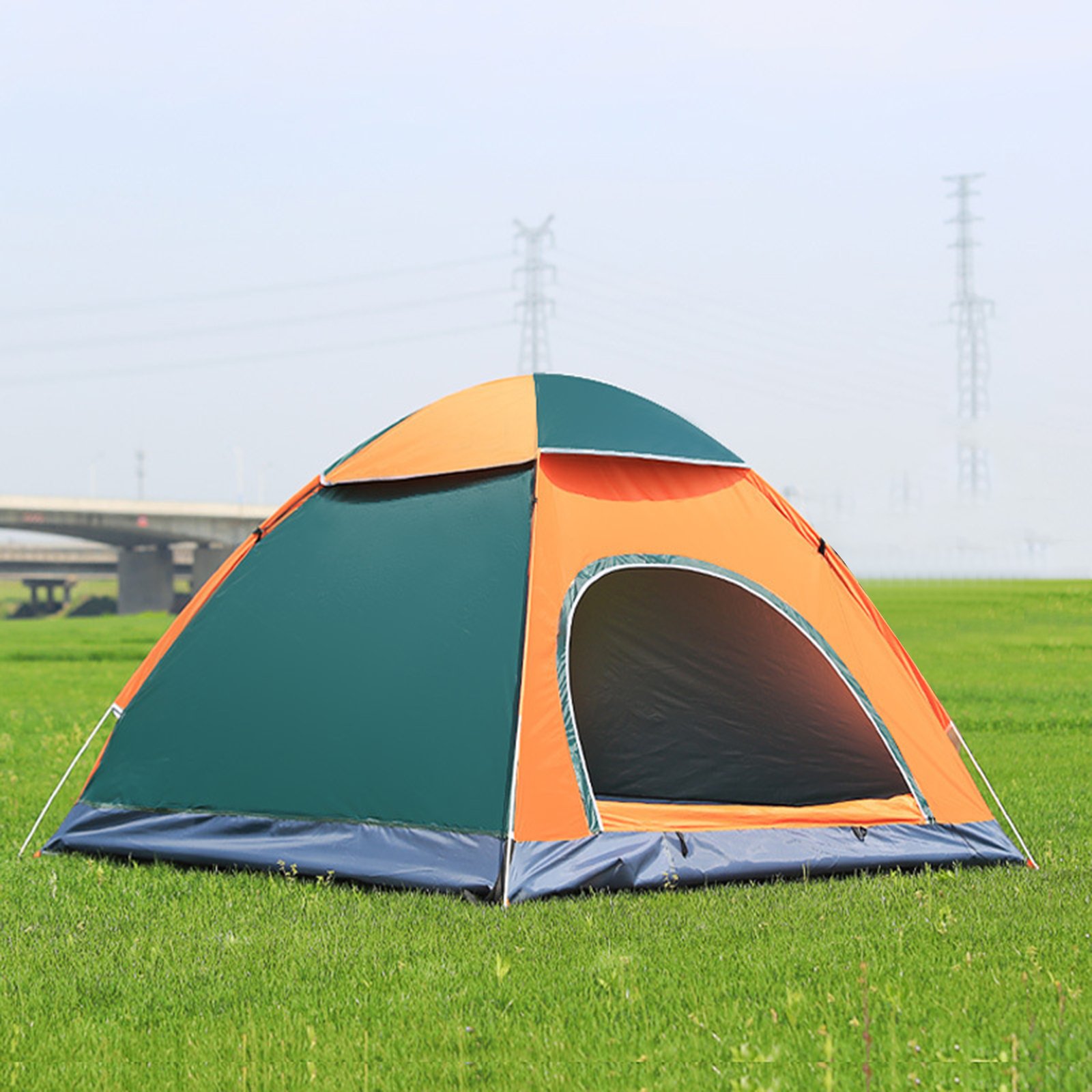 Single Layer 2 Person Auto Open Camping Tent
