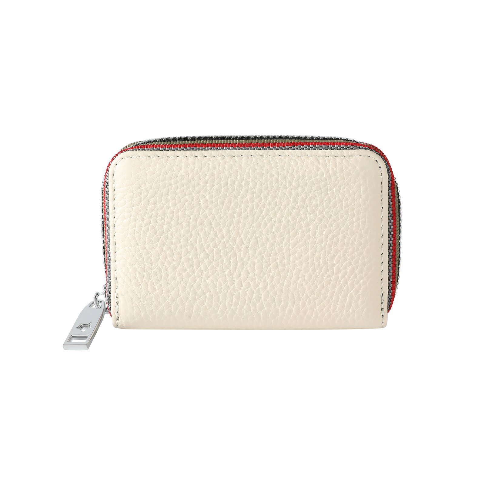 Leather Credit Card Wallet with Zipper