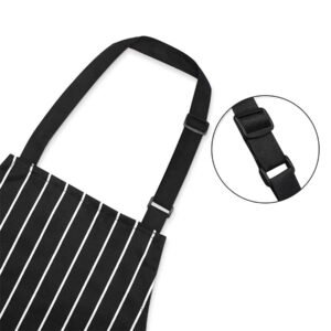 Striped Apron with Two Pockets