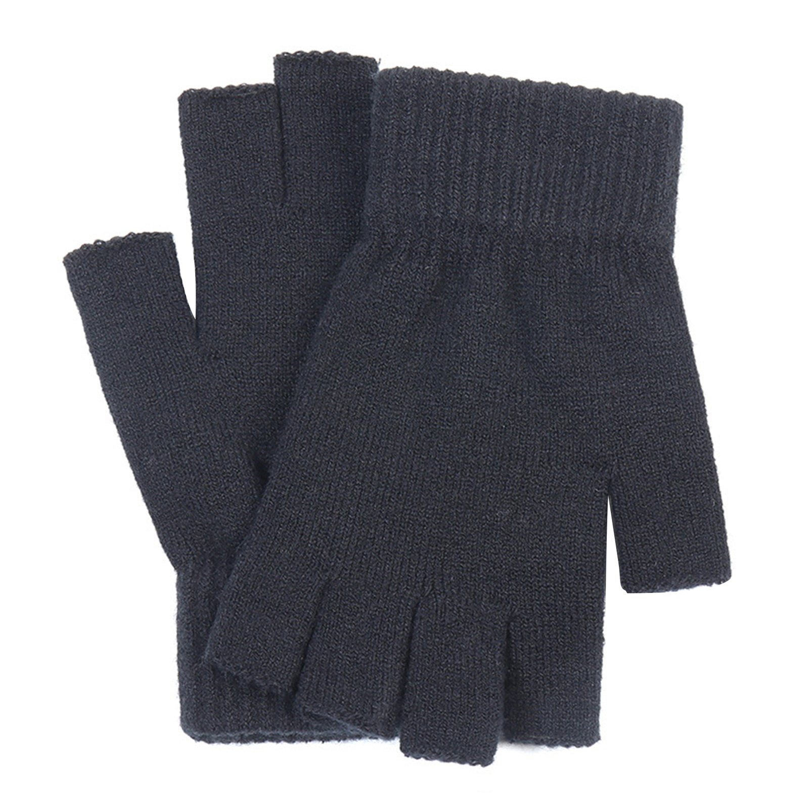 Knit Half Finger Gloves