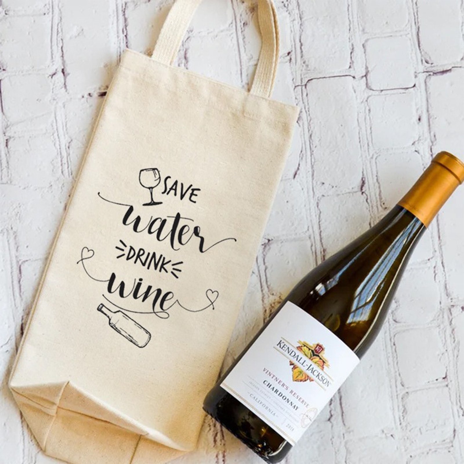 Single Bottle Canvas Bag