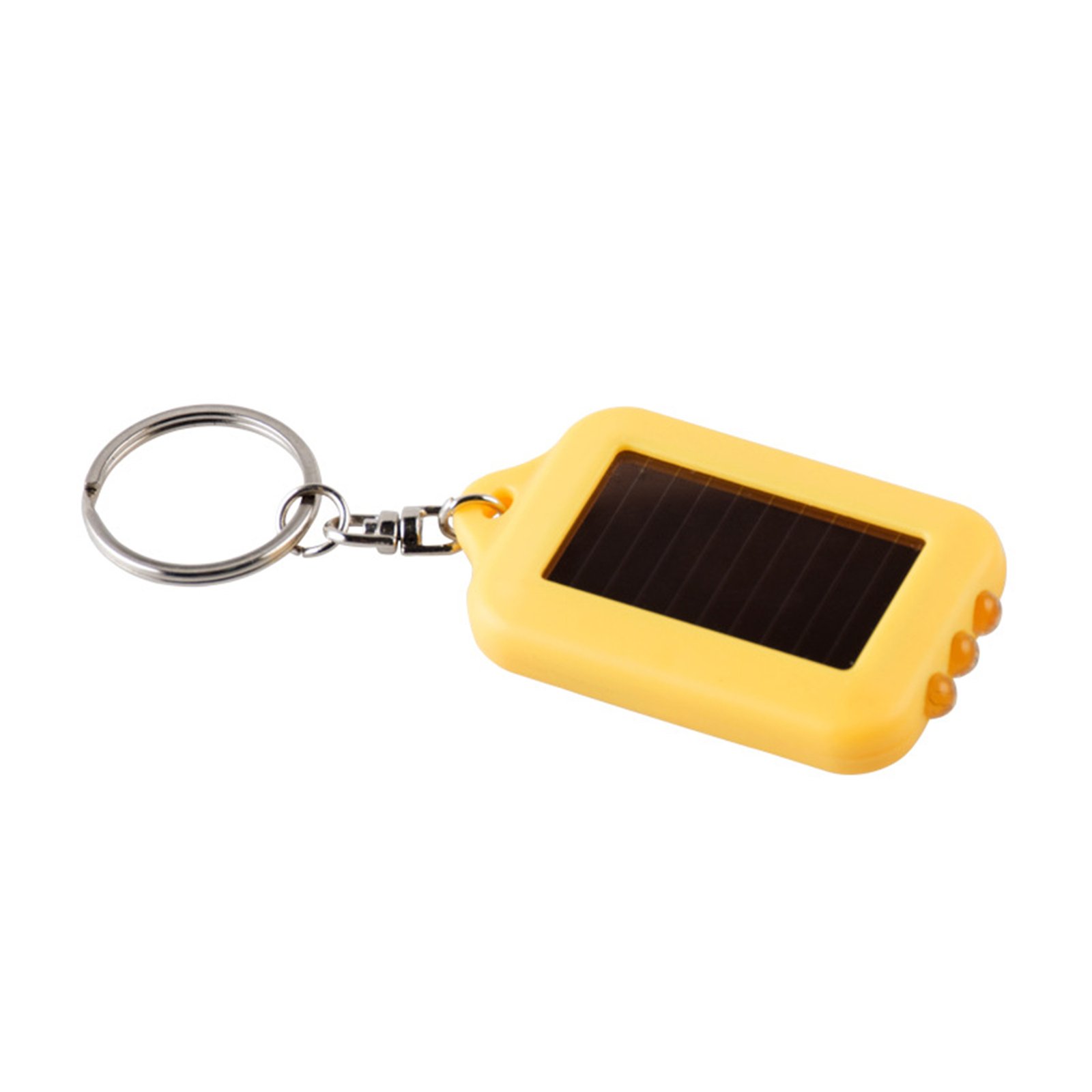 Solar Powered Led Flashlight Keychain