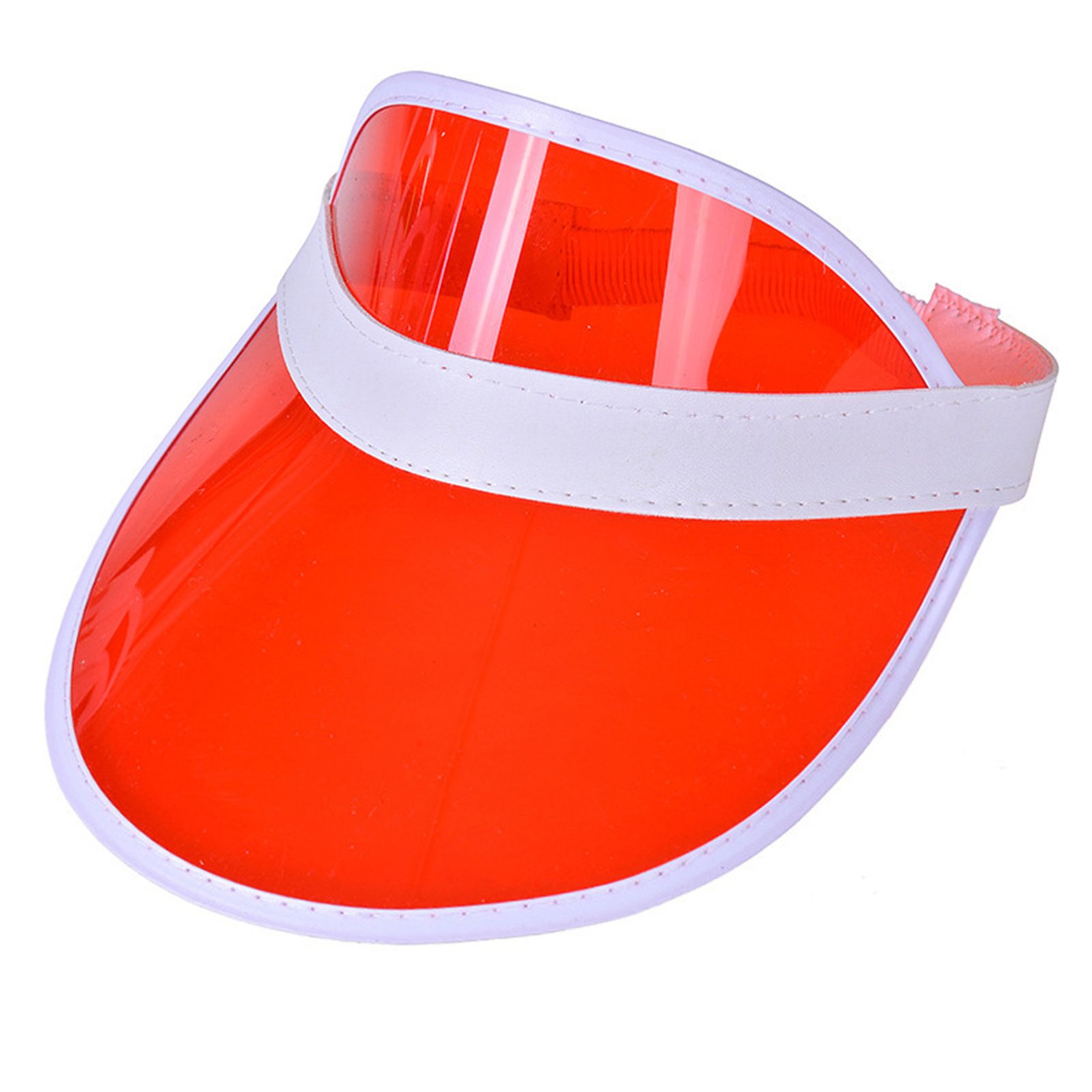 Rainbow Pvc Transparent Sun Visor Hat