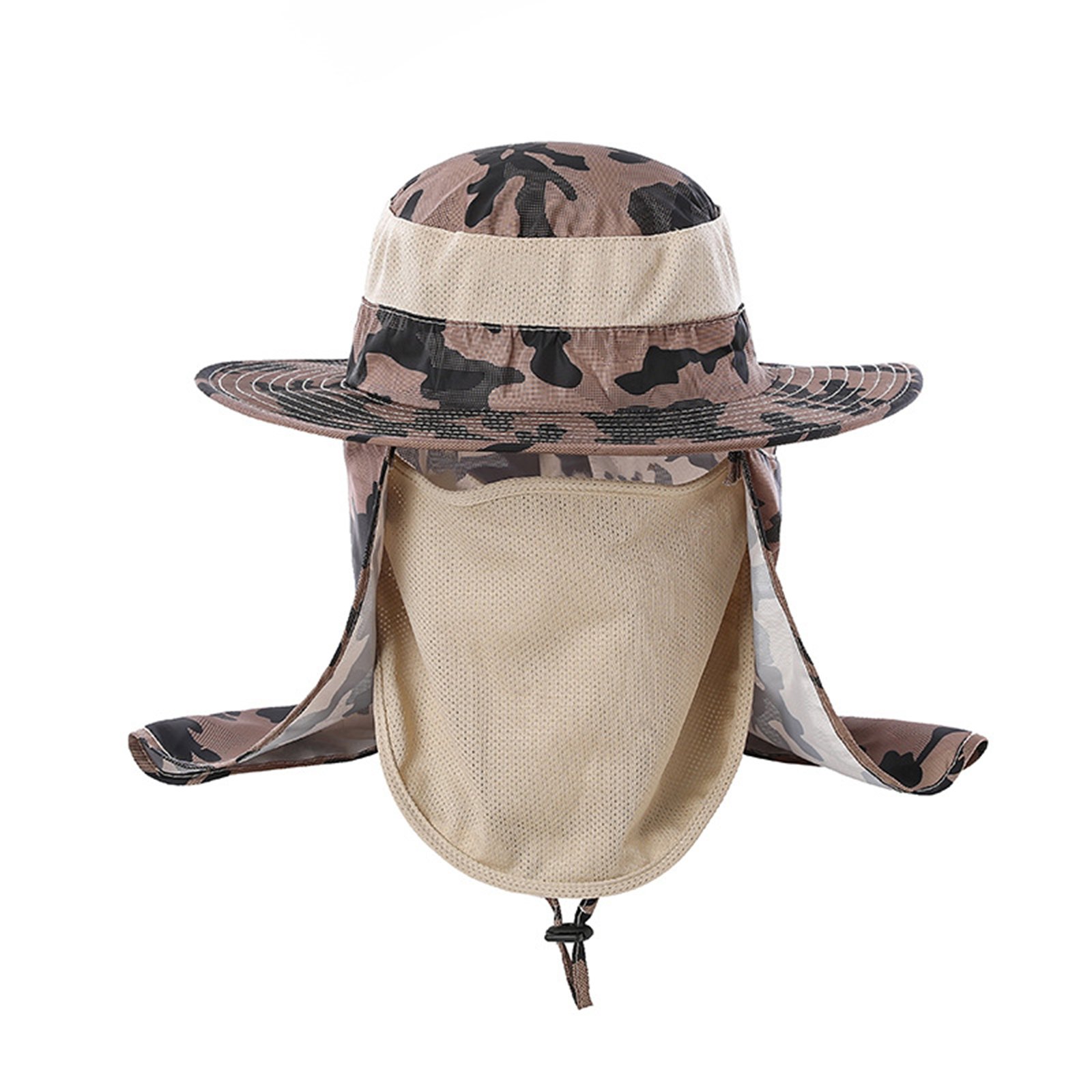 Boonie Cap Bucket Hat W/Removable Facial Mask