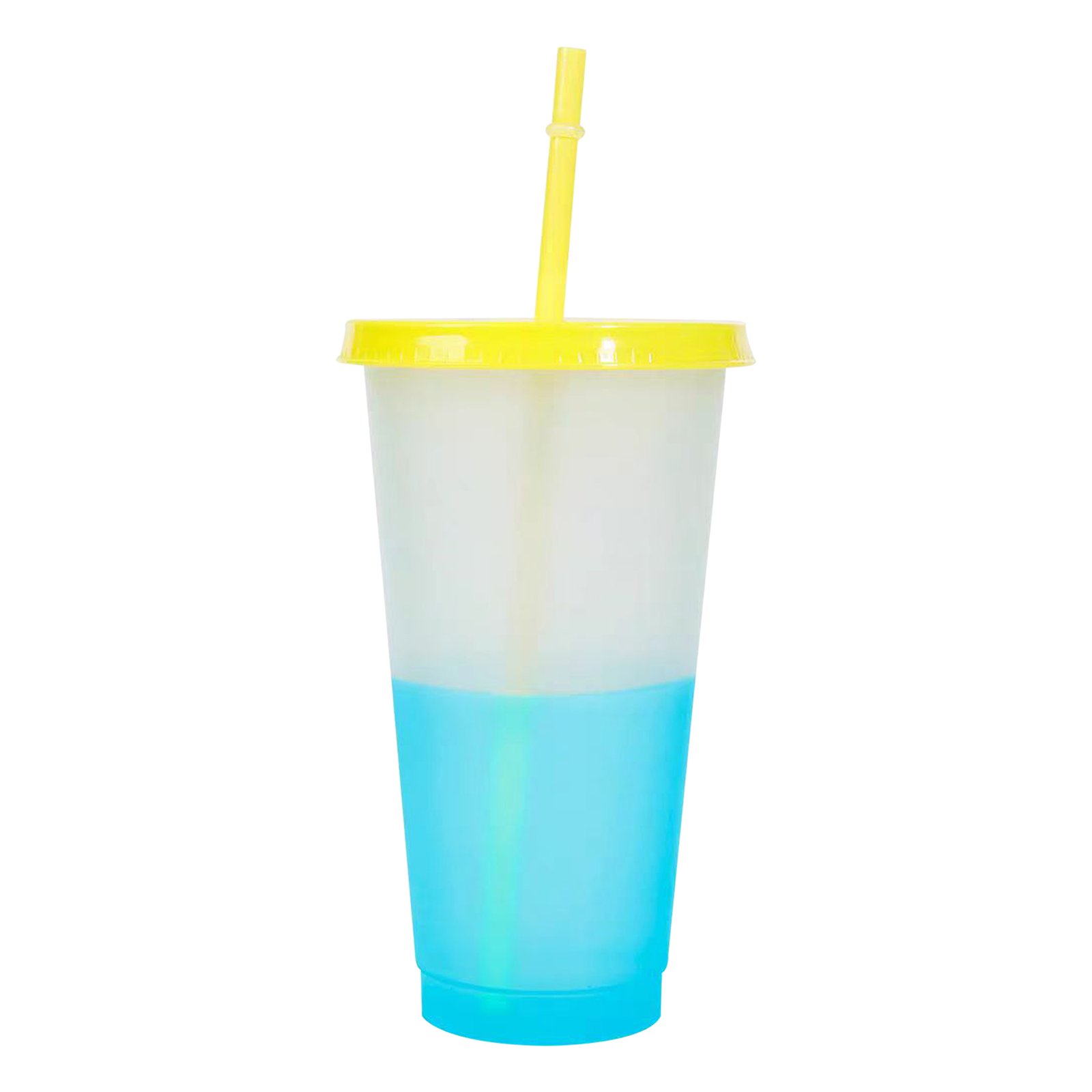 24OZ Mood Color Changing Cup With Lid And Straw