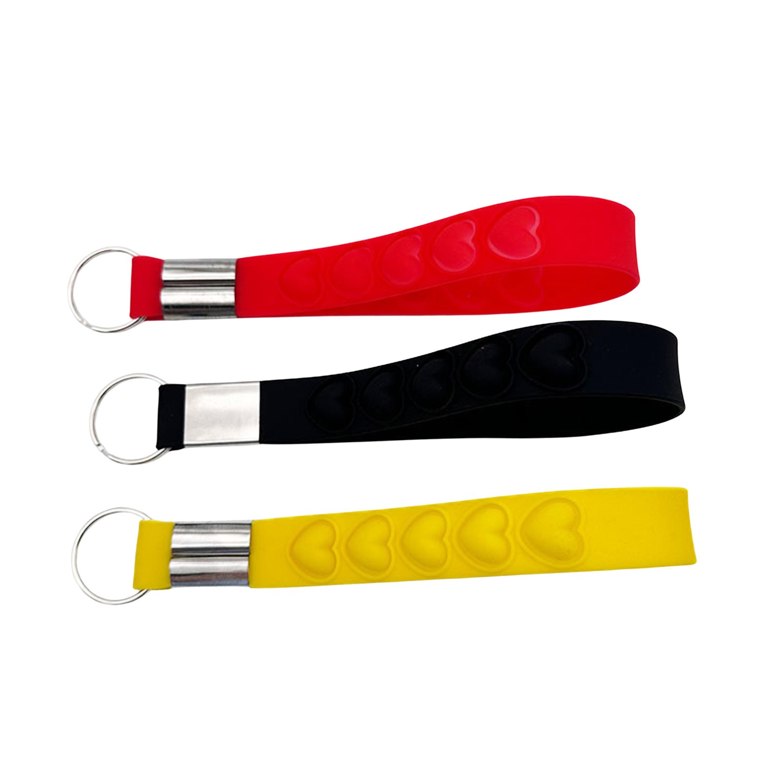 2024 New Bubble Silicone Keychain Heart Mouse Wristband