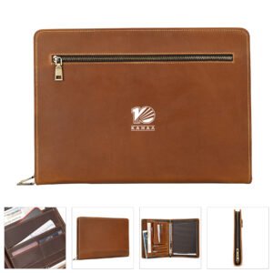 Genuine Leather Case for 12.9in iPad Holder Padfolio Bag