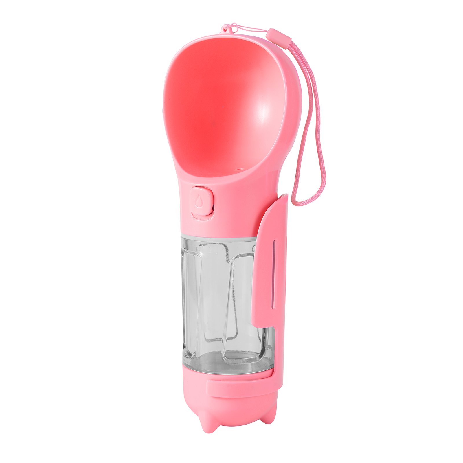 Portable 3 In 1 Pet Water Bottle Poop Bag Food Dispenser