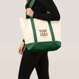 12oz. Customized Canvas Boat Tote Bag w/ Front Pocket