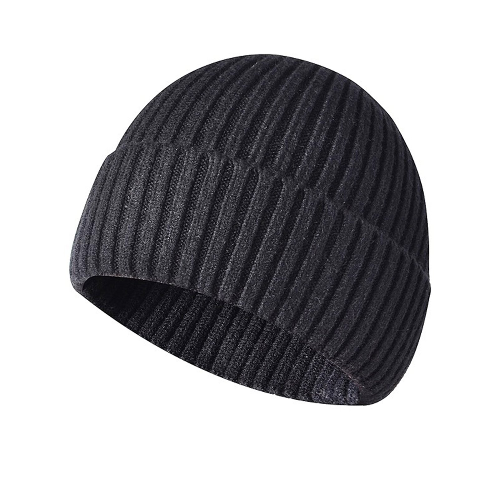 Winter Men's And Women's Knitted Foldover Hat