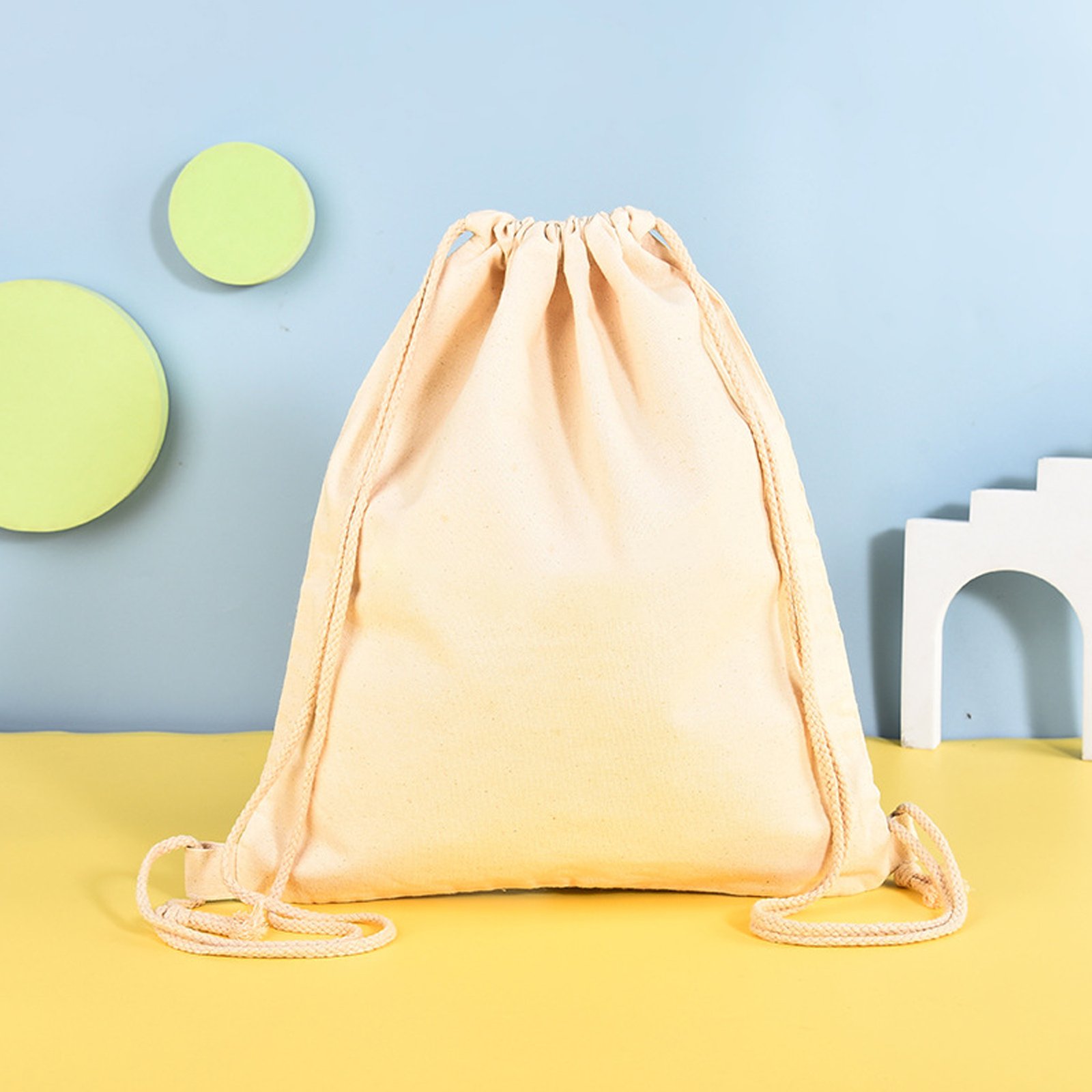Durable Cotton Drawstring Tote Bags