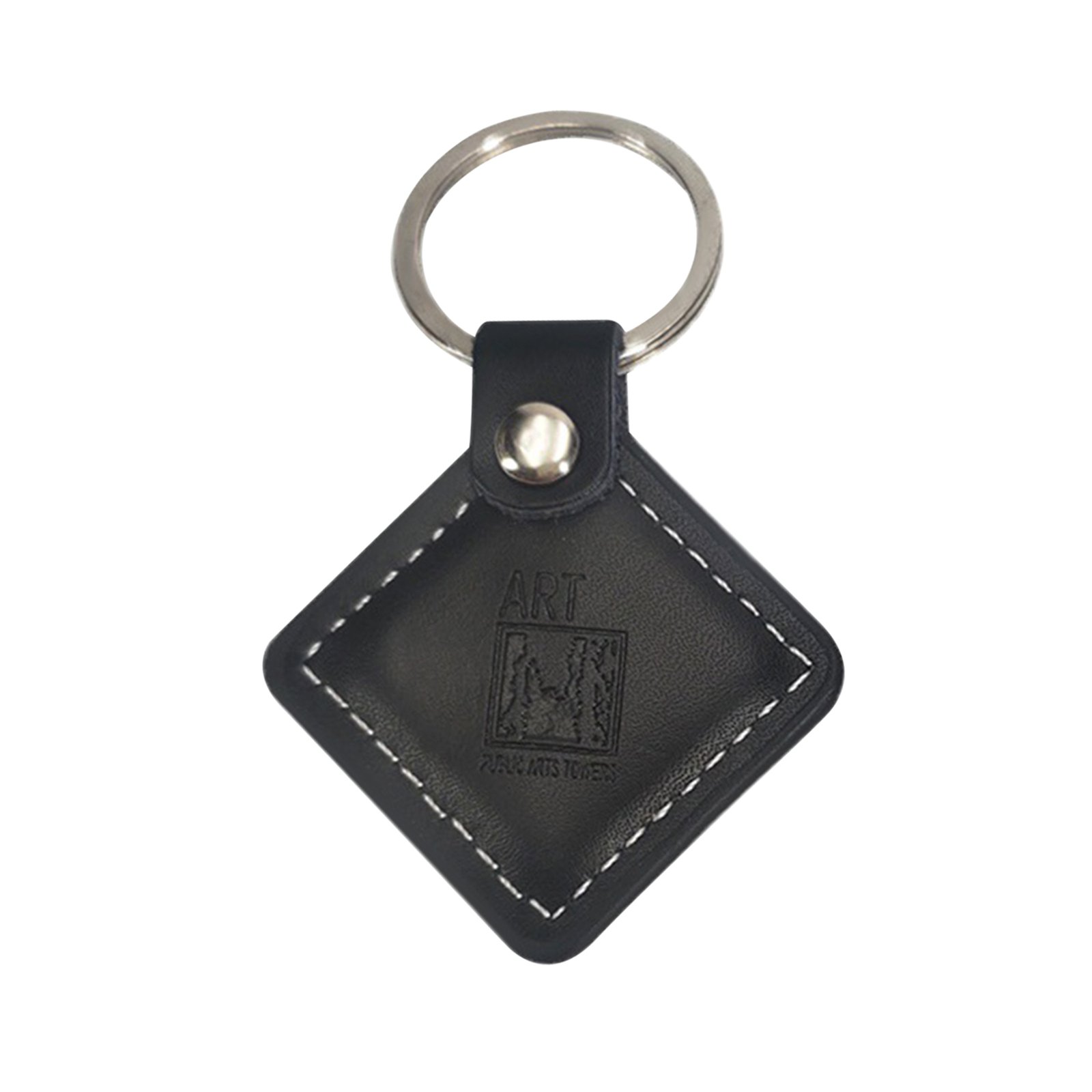 Leatherette Quadrate Keychain
