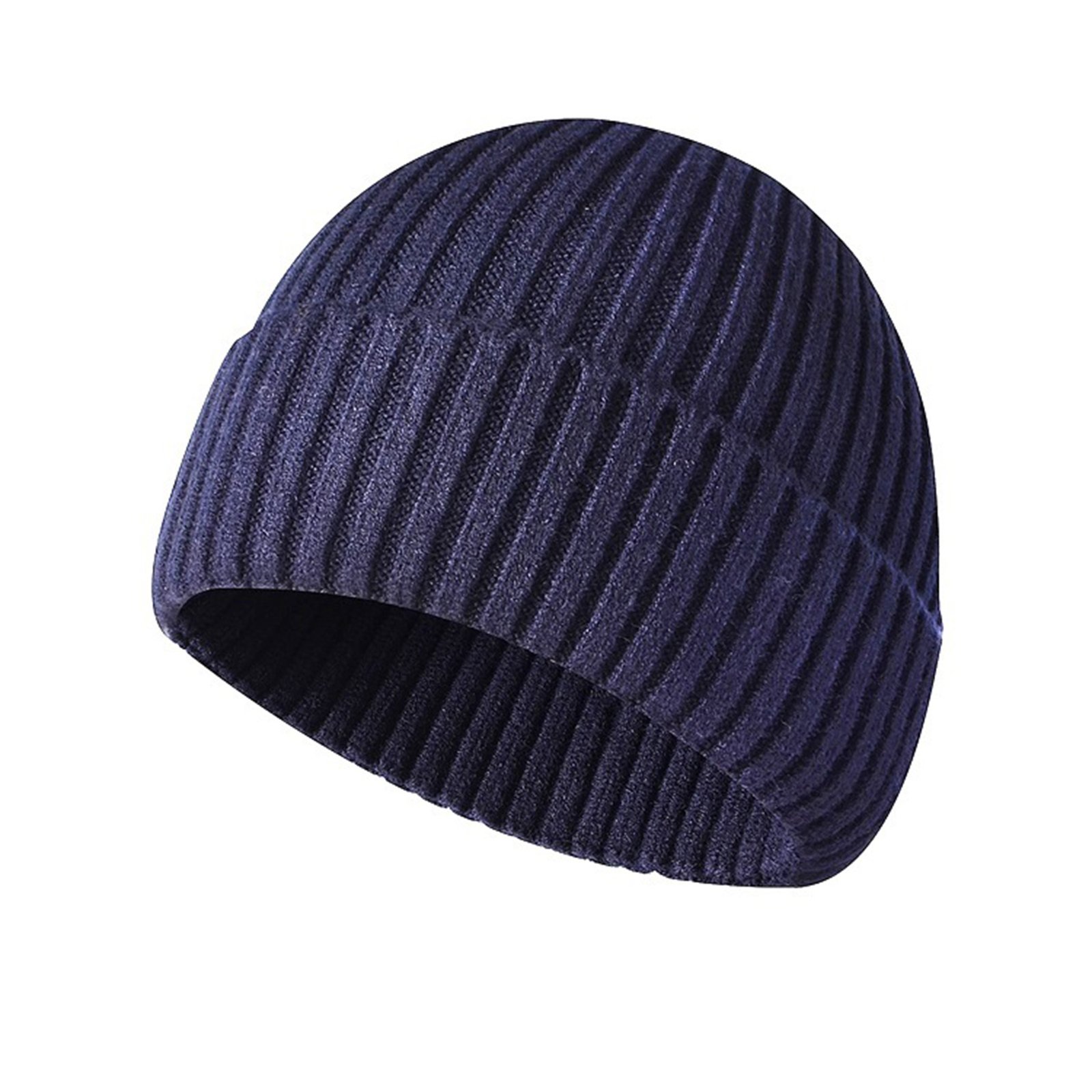 Winter Men's And Women's Knitted Foldover Hat