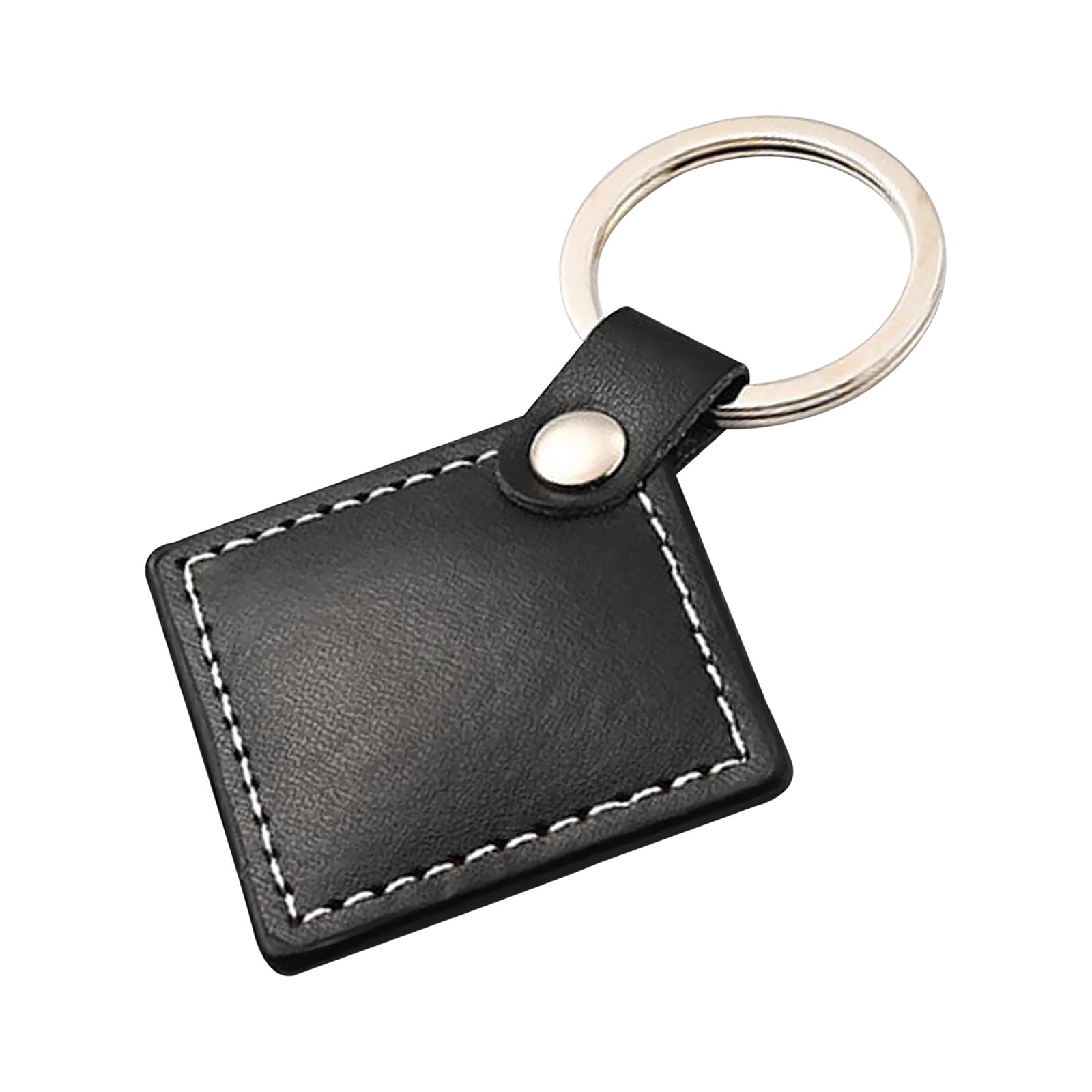 Leatherette Quadrate Keychain