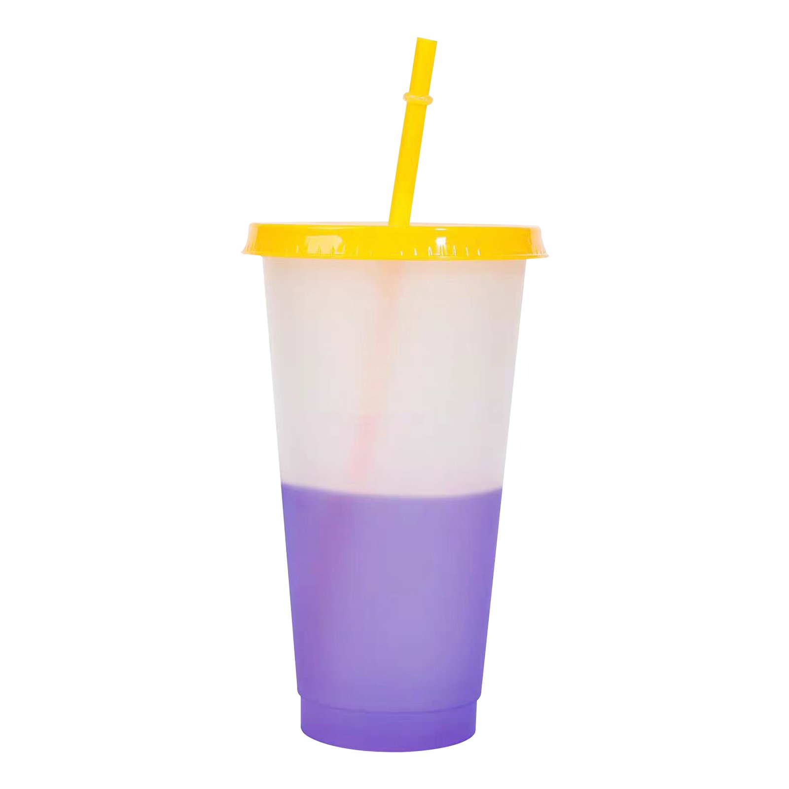 24OZ Mood Color Changing Cup With Lid And Straw
