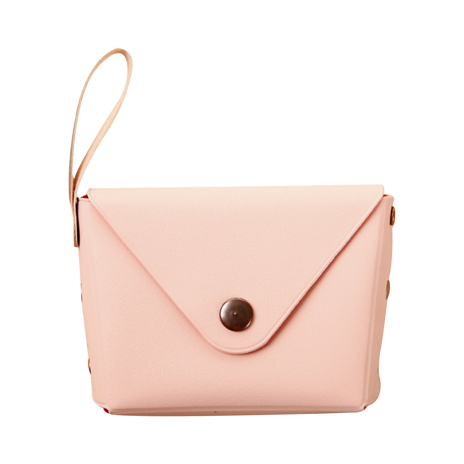 Custom Button Leather Toiletry Cosmetic Bag/Wallet