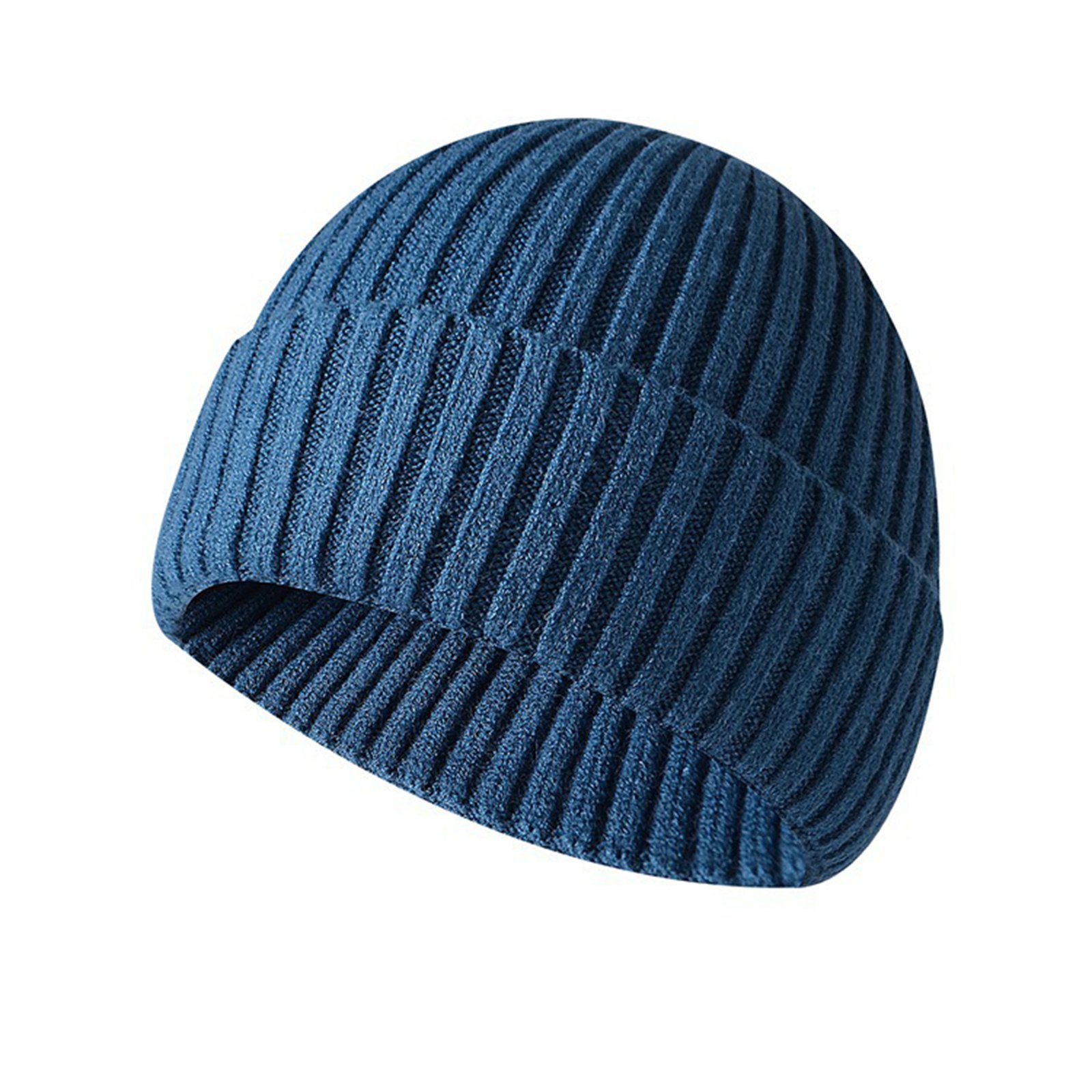 Winter Men's And Women's Knitted Foldover Hat