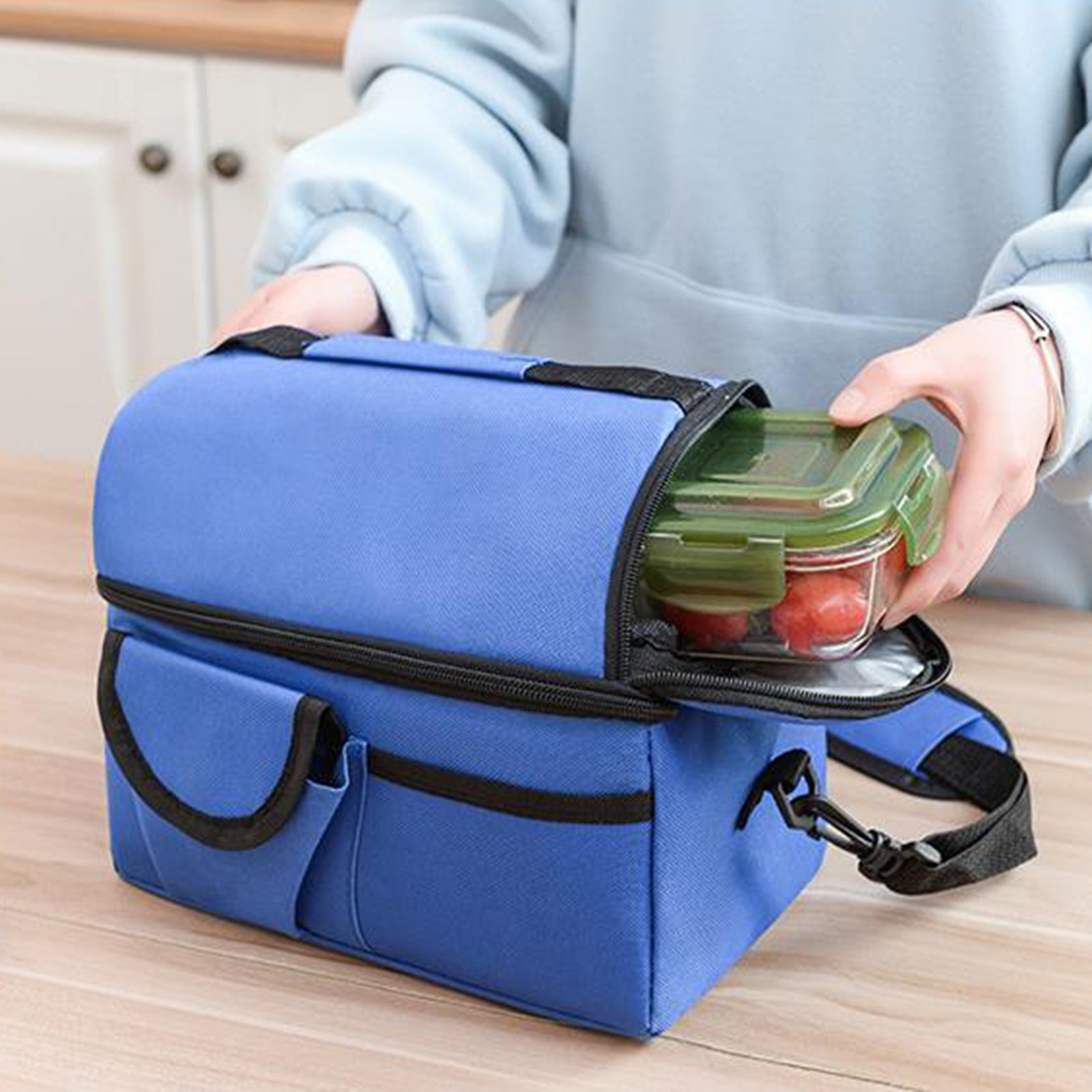 Oxford Insulated Cooler Lunch Tote Bag