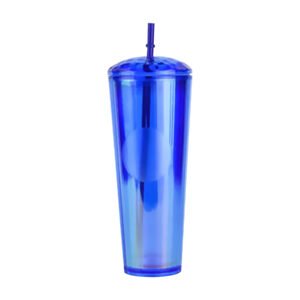 24Oz Iridescent Unicorn Diamond Tumbler With Lid