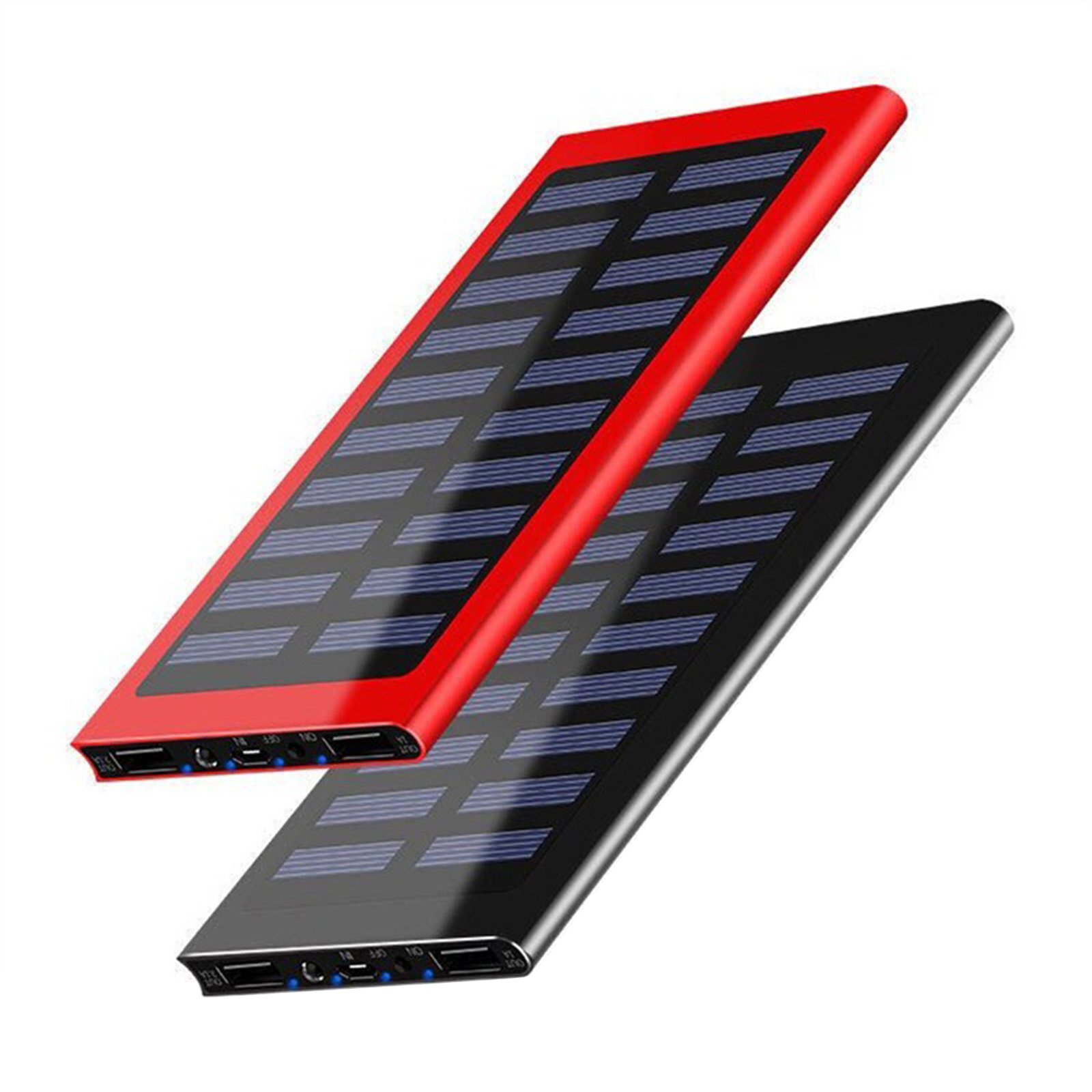 10,000 Mah Wireless Charger & Solar Power Bank